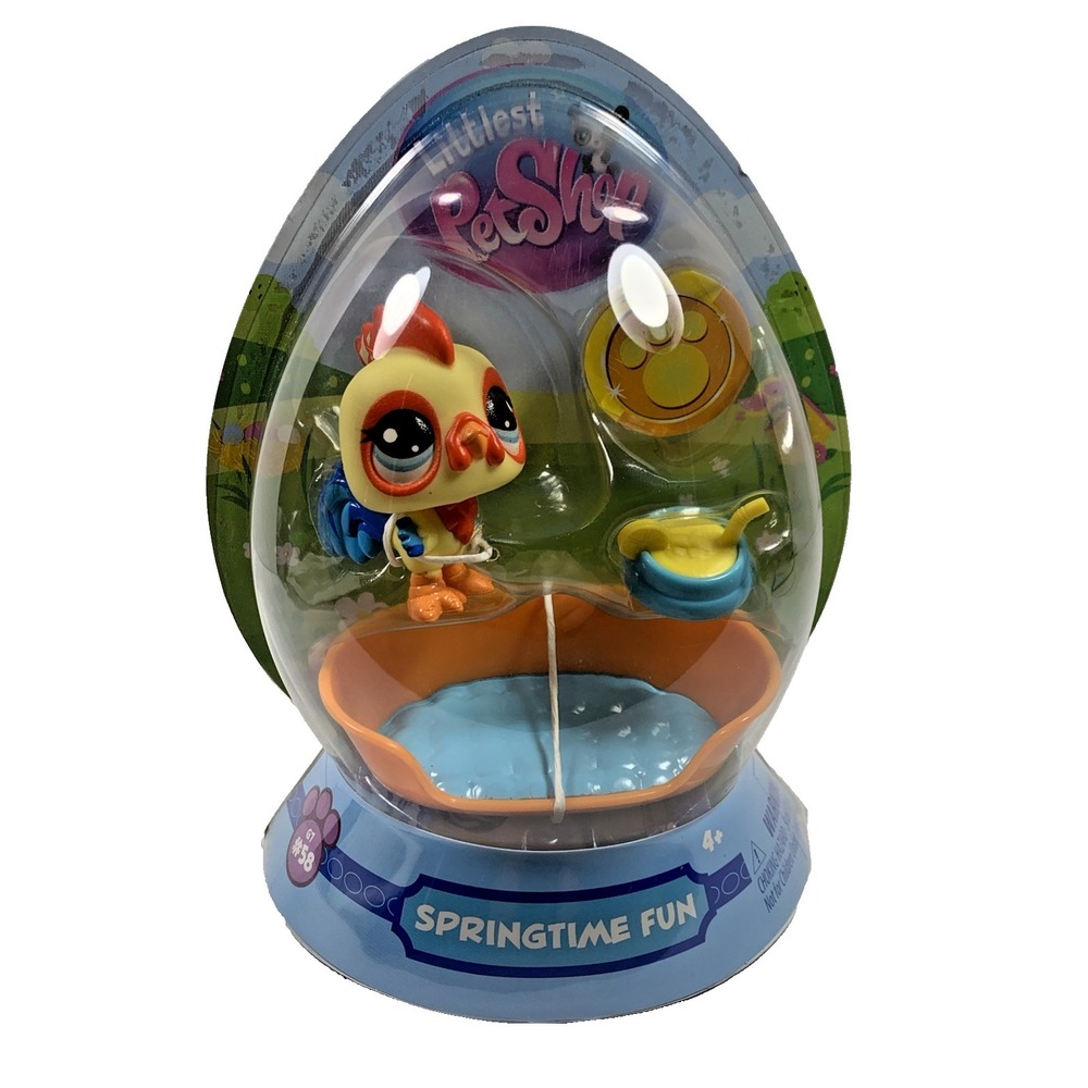 Hasbro Littlest Pet Shop LPS Easter‎ Springtime Fun Set G7 #58 Rooster